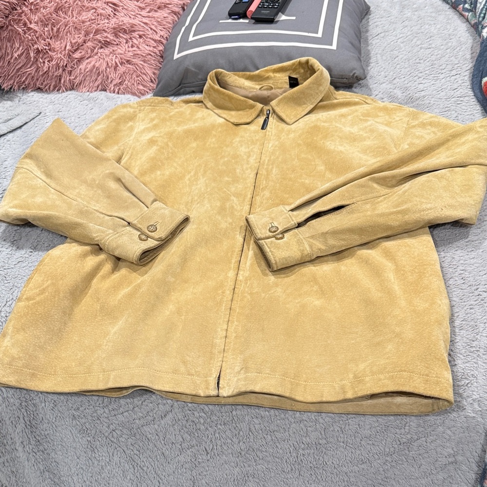 Men's Tan Lightweight Shirt Jacket